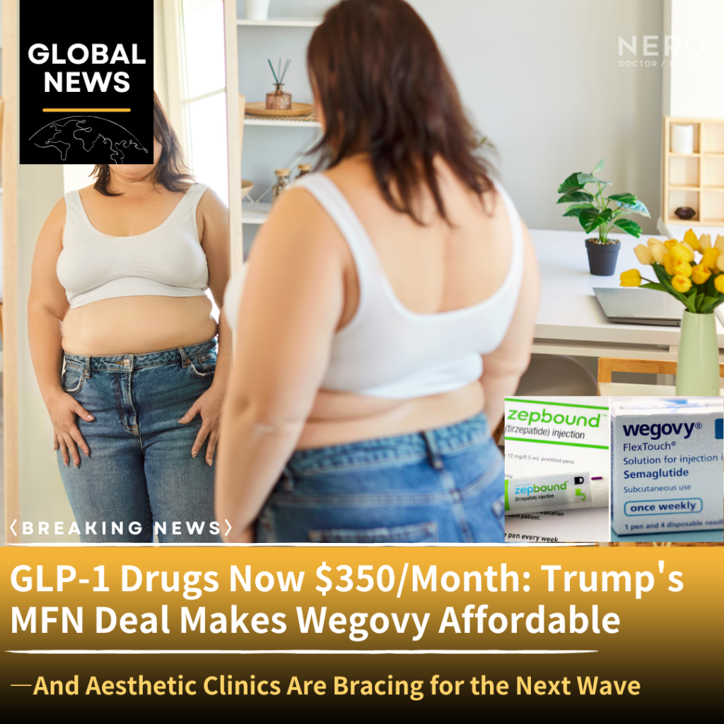 GLP-1 Drugs Now $350/Month: Trump’s MFN Deal Makes Wegovy Affordable—And Aesthetic Clinics Are Bracing for the Next Wave