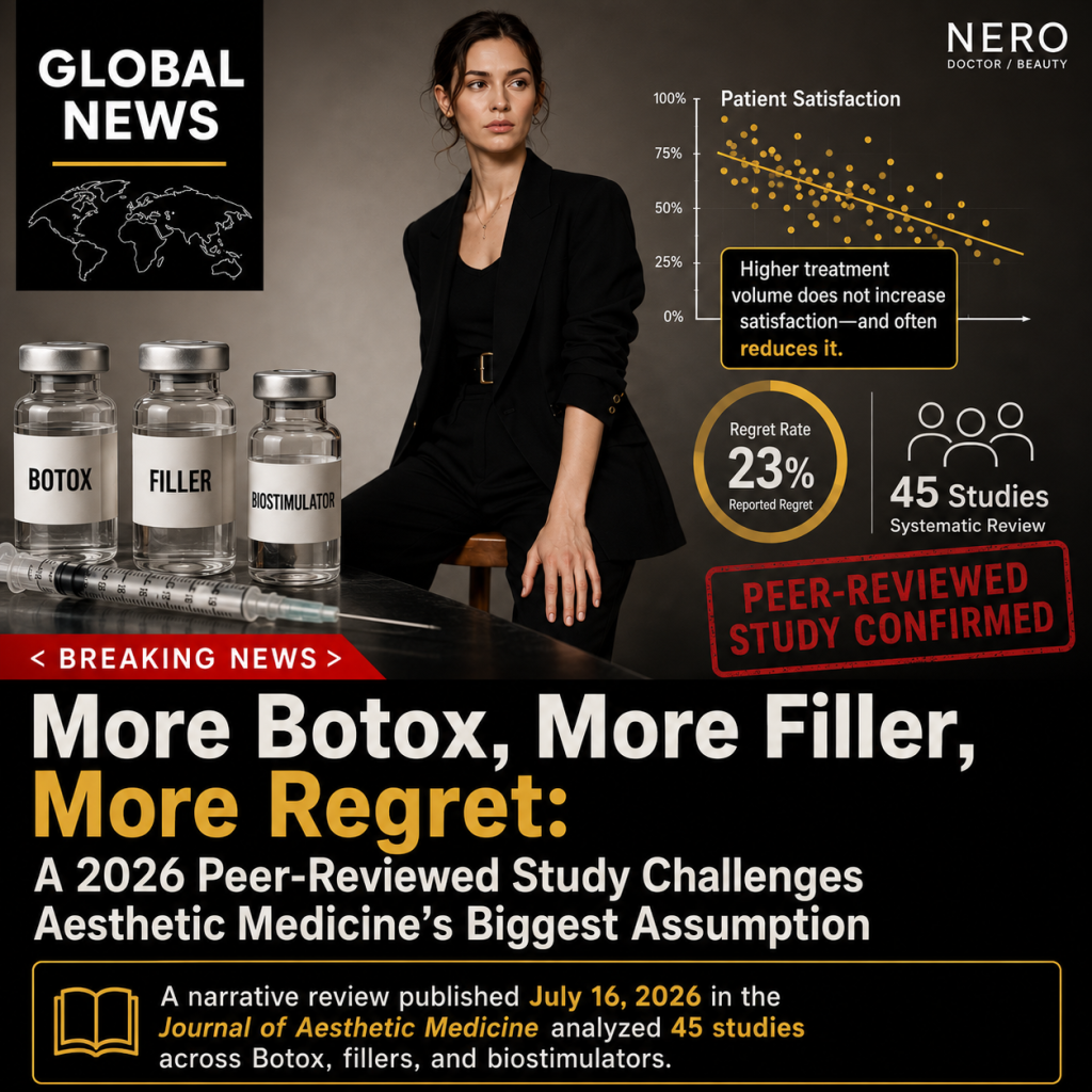 More Botox, More Filler, More Regret: A 2026 Peer-Reviewed Study Challenges Aesthetic Medicine’s Biggest Assumption