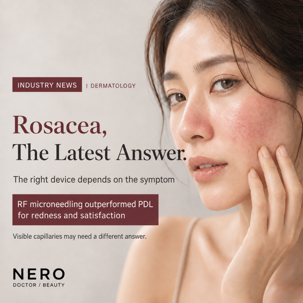 RF Microneedling Outperforms PDL for Rosacea Redness and Satisfaction, Network Meta-Analysis Finds