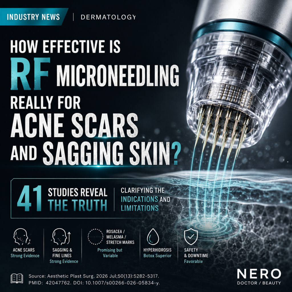 RF Microneedling Outperforms PDL for Rosacea Redness and Patient Satisfaction, 2025 Network Meta-Analysis Finds