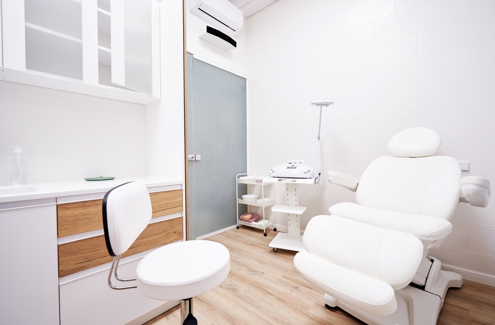 Treatment room at a cosmetic clinic in Japan