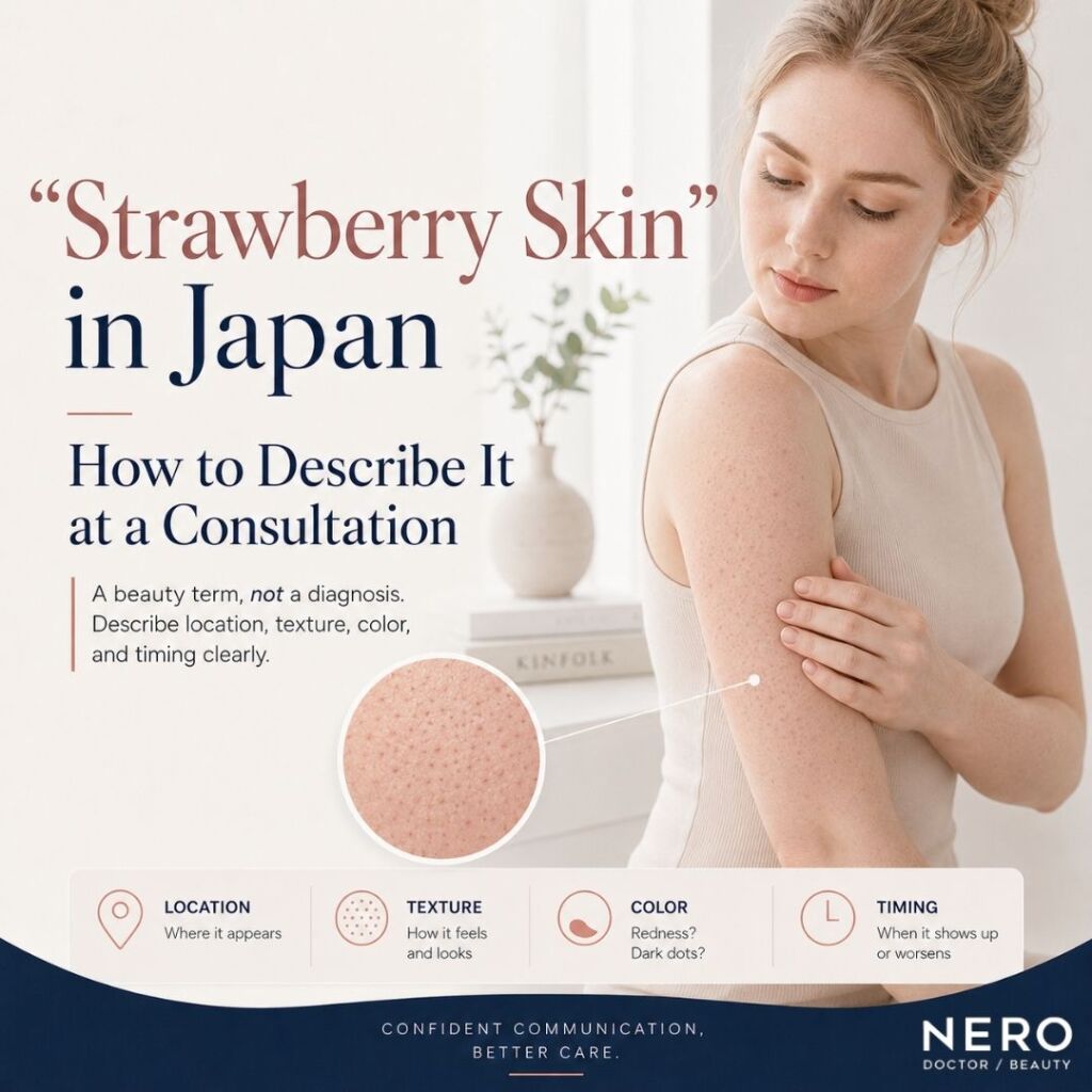 “Strawberry Skin” in Japan: How to Describe Your Concern at an Aesthetic Consultation