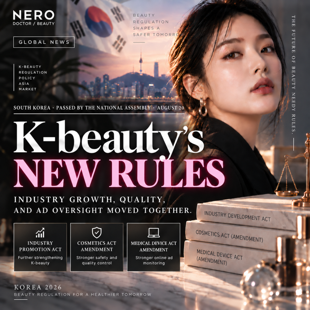 South Korea Passes Cosmetics Act and Medical Device Ad Reforms Alongside K-Beauty Promotion Law