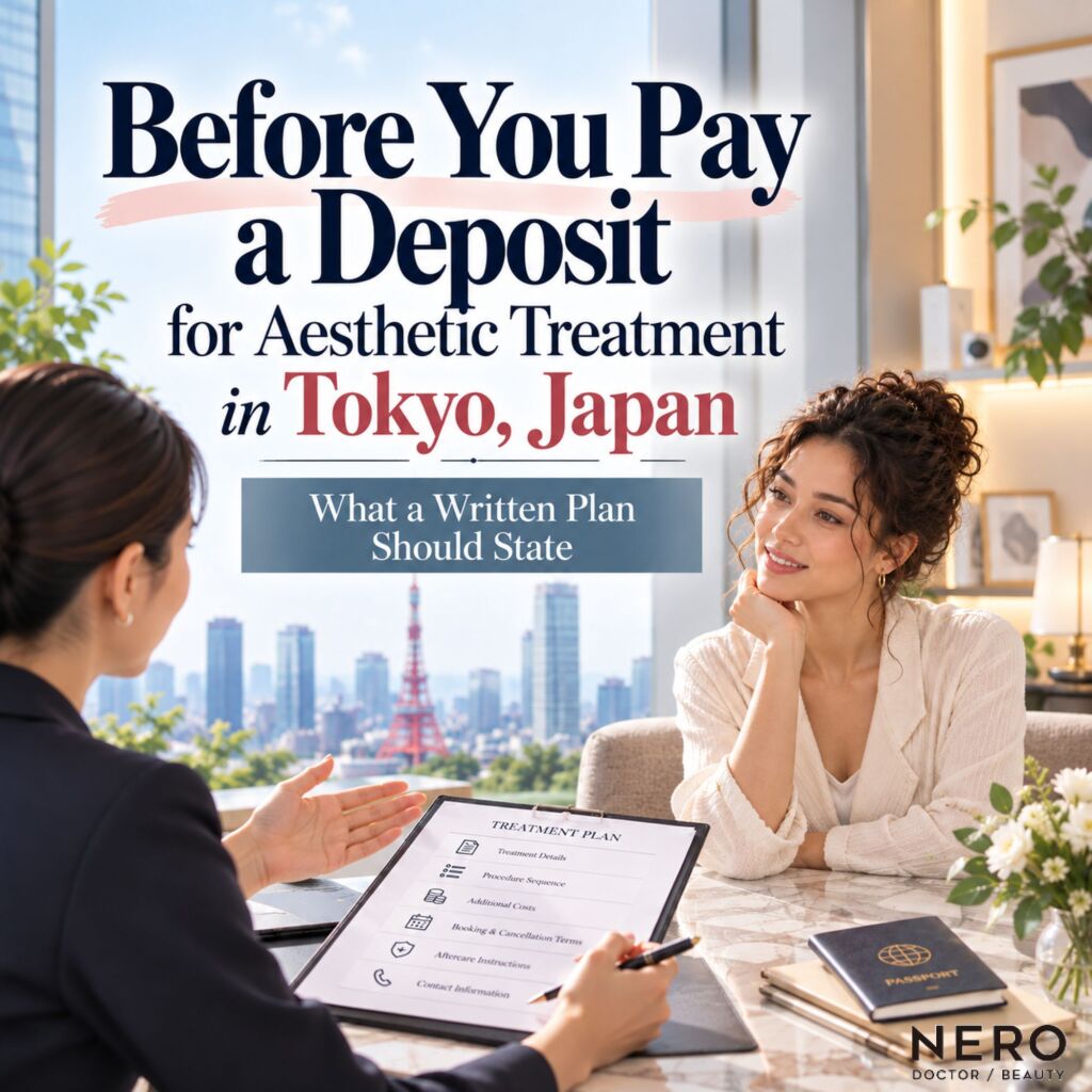 Before You Pay a Deposit for Aesthetic Treatment in Tokyo, Japan: What a Written Plan Should State