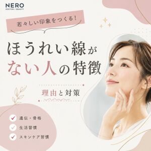 ほうれい線がない人の特徴は？そもそもの原因と今からできる対策を紹介