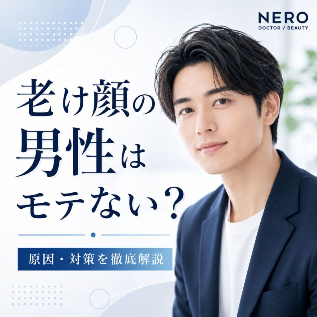 老け顔の男性はモテない？原因・対策・美容医療を解説