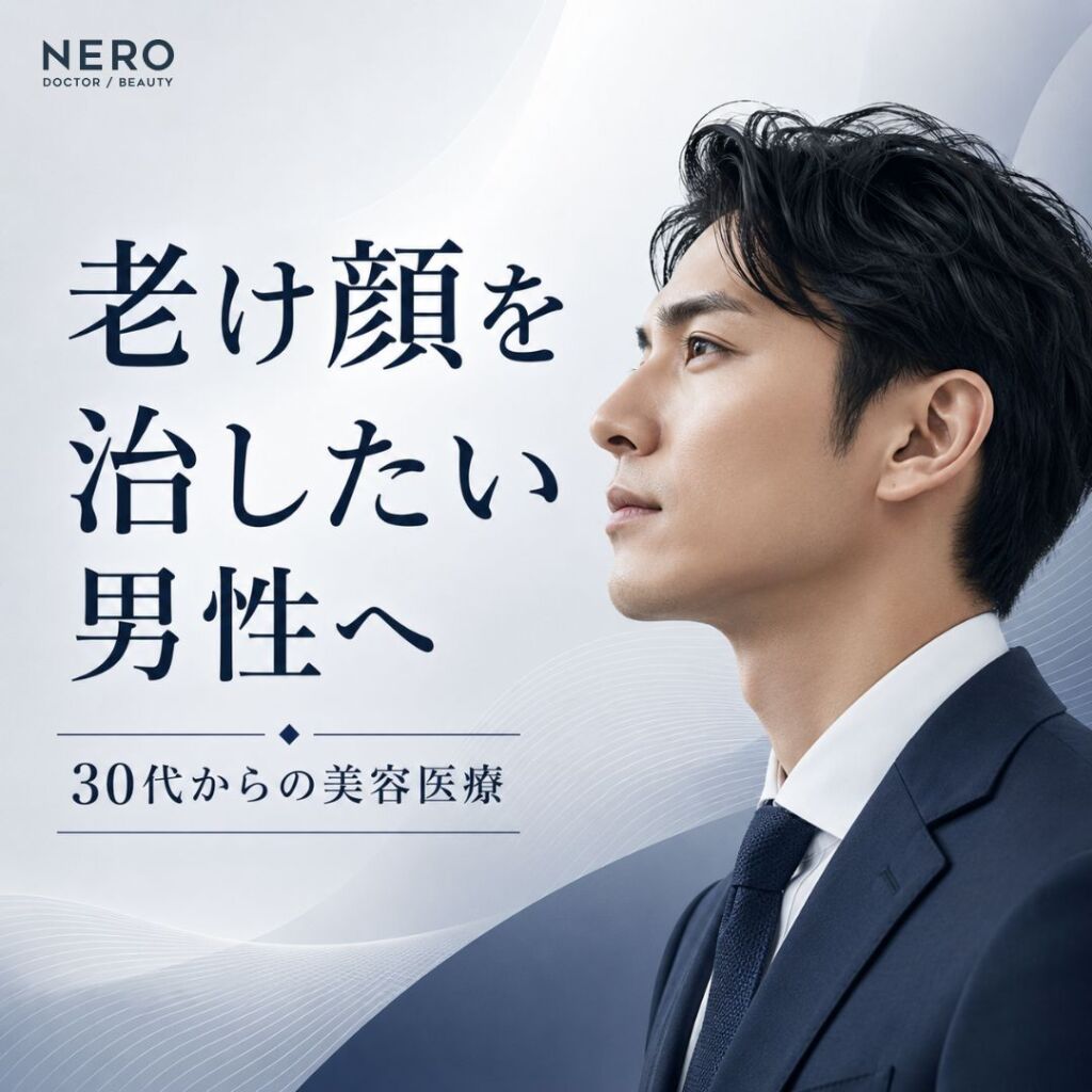 老け顔の男性の悩みを治す方法はある？｜30代から始める美容医療メソッド