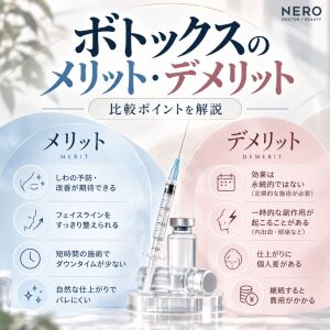 ボトックスのメリット・デメリットとは？比較ポイントを解説