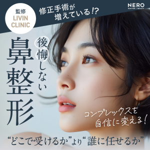 鼻のコンプレックスを自信に！LIVIN CLINIC新行内先生と考える後悔しない鼻整形の選び方
