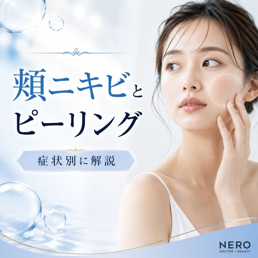 頬ニキビ・ニキビ痕にピーリングは効果ある？症状別治療法を解説