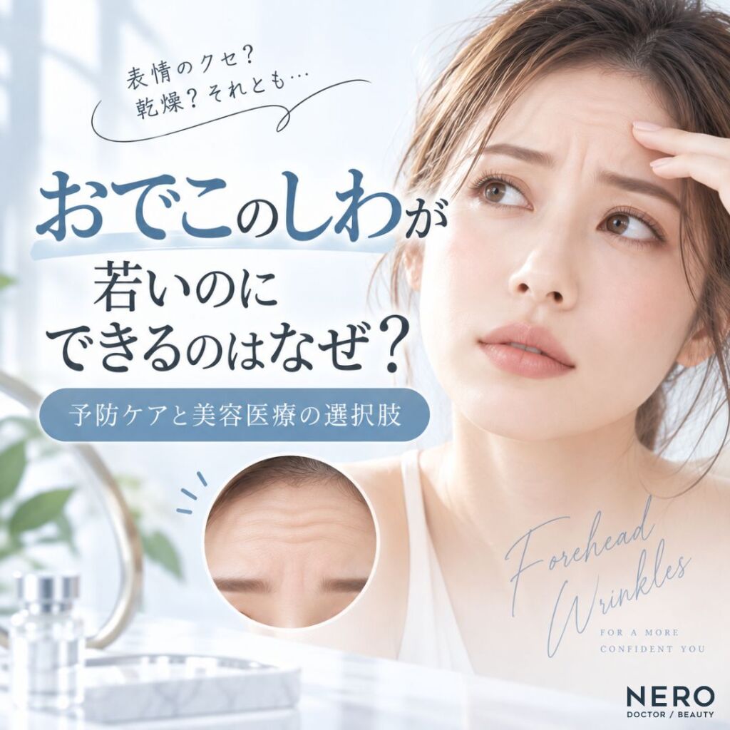 おでこのしわが若いのにできるのはなぜ？予防ケアと美容医療の選択