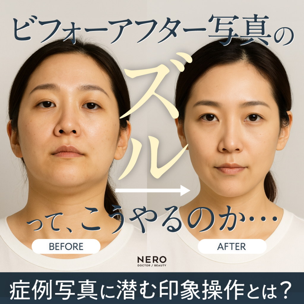 「ビフォーアフター写真の“ズル”ってこうやってやるのか……」症例写真に潜む印象操作とは?条件統一の重要性を考える