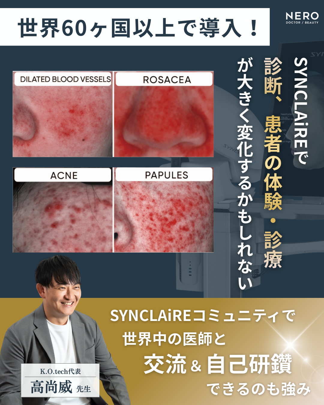 株式会社K.O.tech代表 高 尚威先生とMeicet社 沈発彬CEOとの対談インタビュー！SYNCLAiREで肌診断の未来を変える