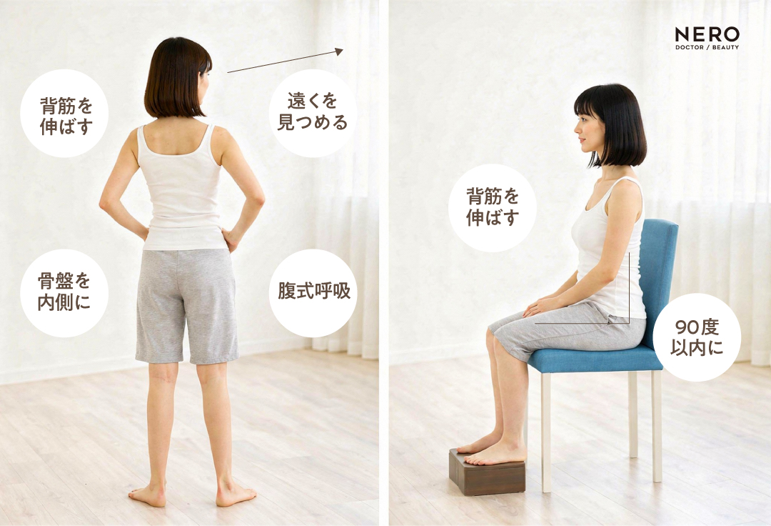 “ガスケ”アプローチとは？フランス発・呼吸と姿勢で整える産後の骨盤底筋ケアの新常識｜NERO DOCTOR / BEAUTY（美容医療）