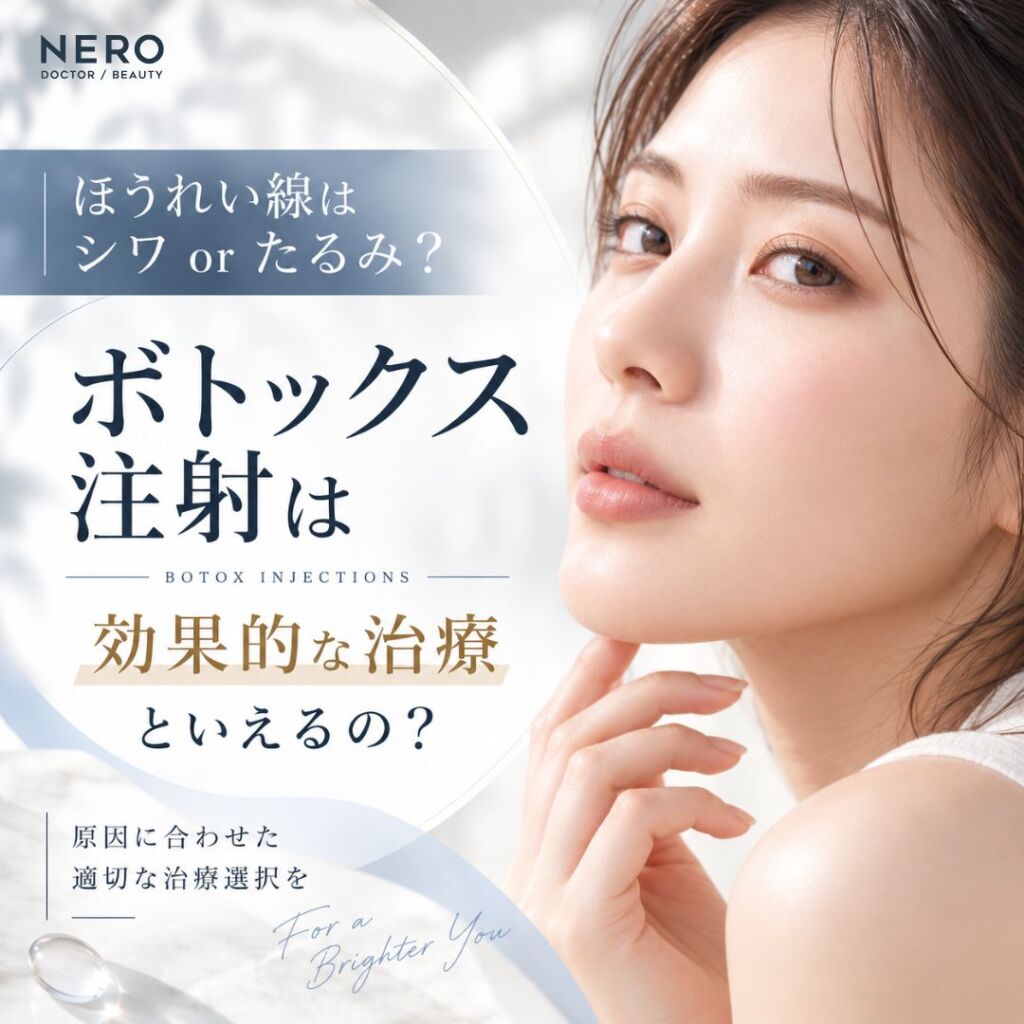 ほうれい線はシワorたるみ？ボトックス注射は効果的な治療といえるの？