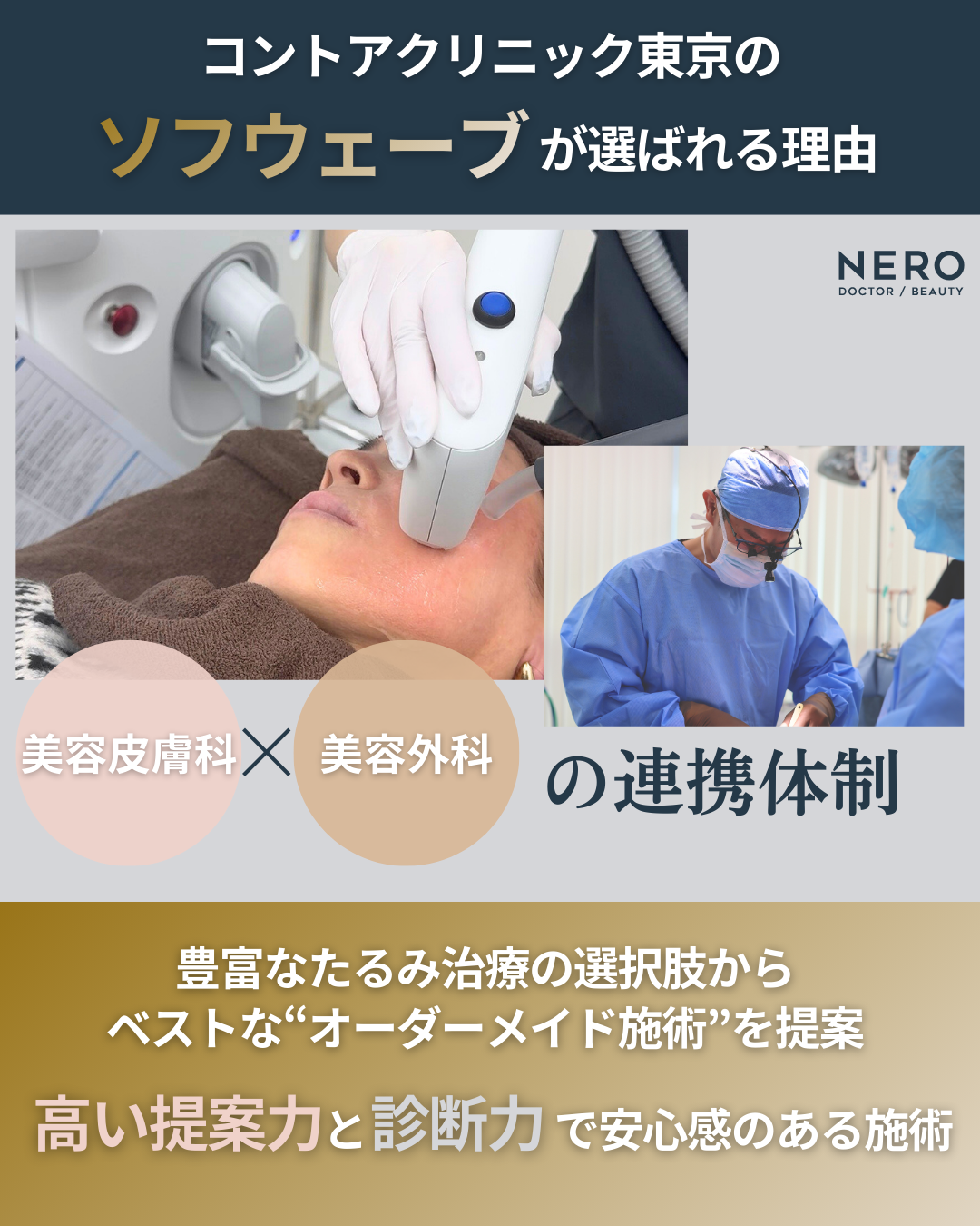 ソフウェーブを東京で受けるなら|コントアクリニック東京が提案する“たるみ×シワ×肌質”の全方位ケア