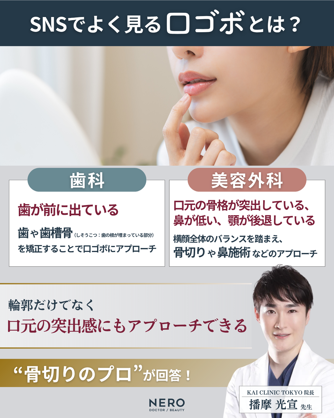 【医師監修】本気で顔を小さくしたい骨格悩み口ゴボ|NERO美容医療
