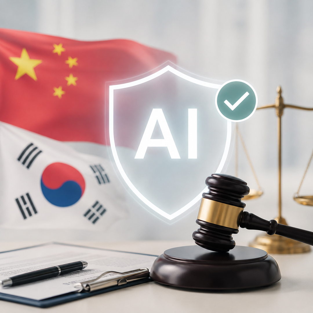 中国と韓国のAIの取り締まり
