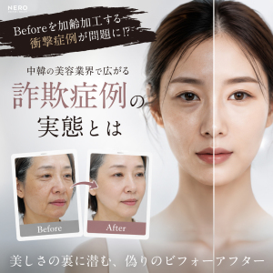 Beforeを加齢加工する衝撃症例が問題に！？中韓の美容業界で広がる“詐欺症例”の実態とは