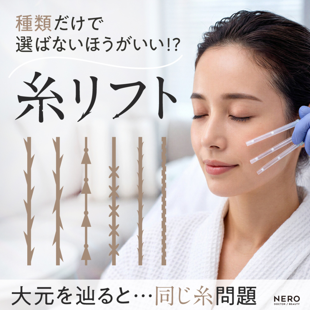 糸リフトは“種類”だけで選ばないほうがいい！？大元を辿ると同じ糸問題