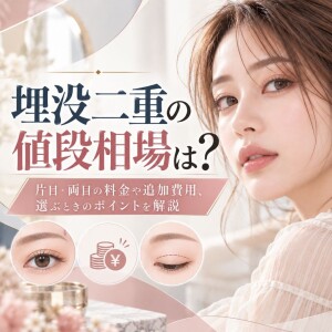 埋没二重の値段相場は？片目・両目の料金や追加費用、選ぶときのポイントを解説