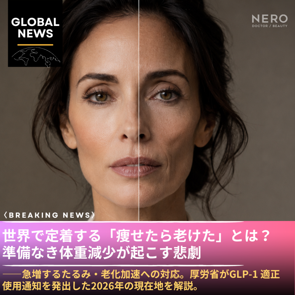 「マンジャロで10kg痩せたら顔が老けた」——GLP-1後の体に何が起きるか、美容外科が急対応している理由