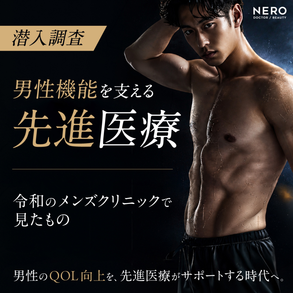 メンズクリニックに潜入調査！令和の今、男性器への先進的な施術が男性のQOL向上をサポート