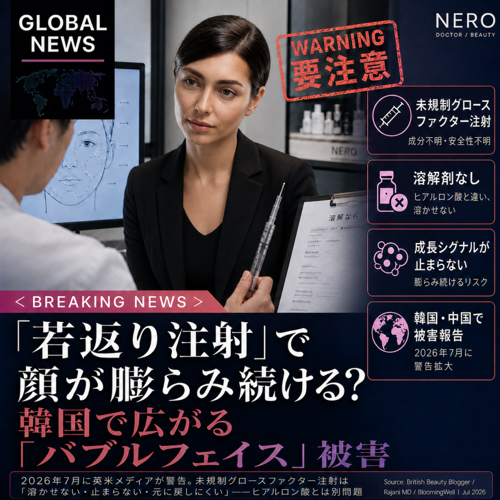 「若返り注射」を打ったら、顔が膨らみ続けて止まらなくなった──韓国で広がる「バブルフェイス」被害の実態