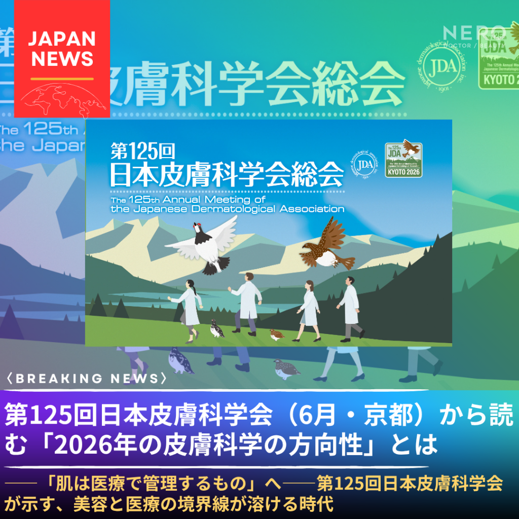 GLP-1薬・皮膚マイクロバイオーム・AI診断——第125回日本皮膚科学会（6月・京都）の採択演題が示す2026年の皮膚科学のテーマ