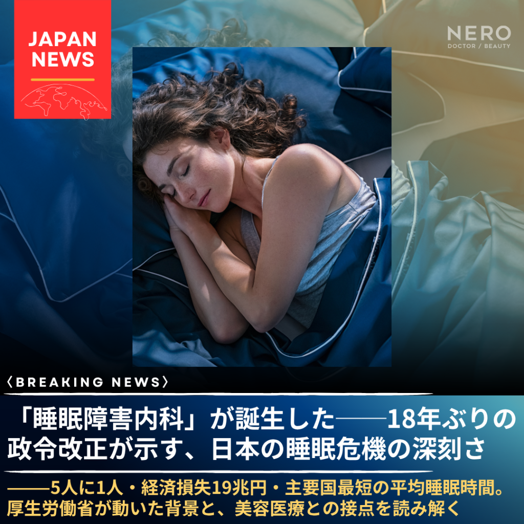 肌にも影響？「よく眠れていない」が、老化を加速させているとしたら？—「スキンケアより先に、睡眠を見直すべきかもしれない」という話