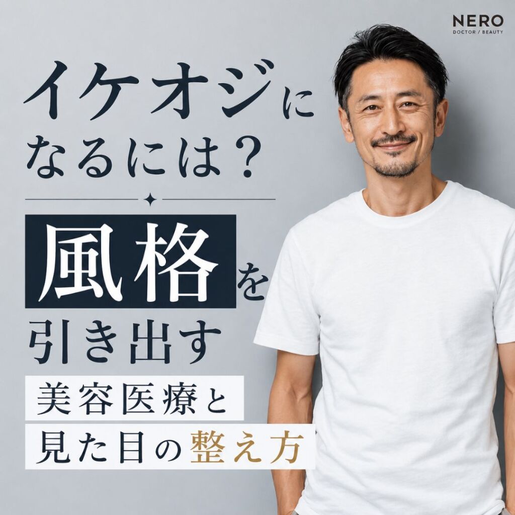 イケオジになるには？風格を引き出す美容医療と見た目の整え方