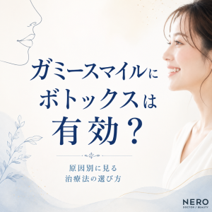ガミースマイル治療にボトックスは有効？切らない治療の限界と原因別アプローチ