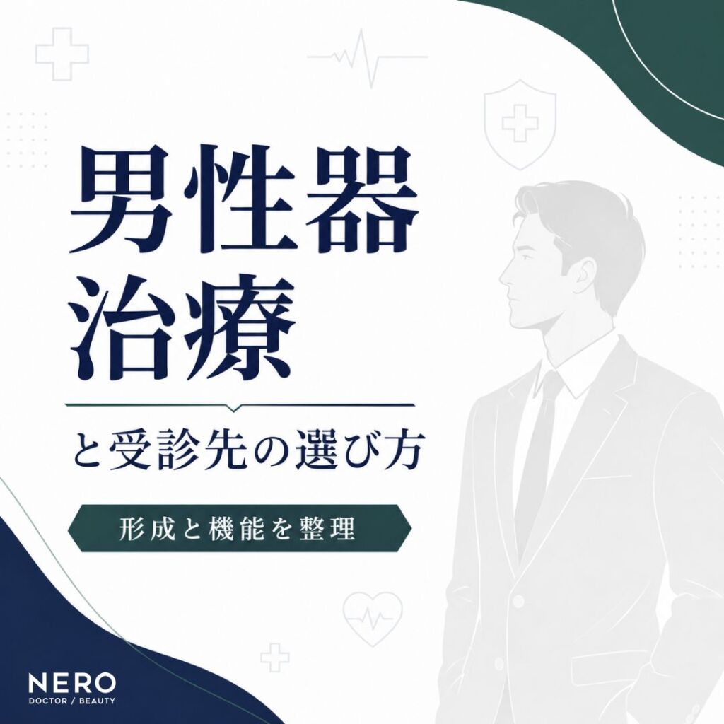 男性器治療とは？泌尿器科と美容クリニックの違いを解説