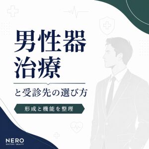 男性器治療とは？泌尿器科と美容クリニックの違いを解説