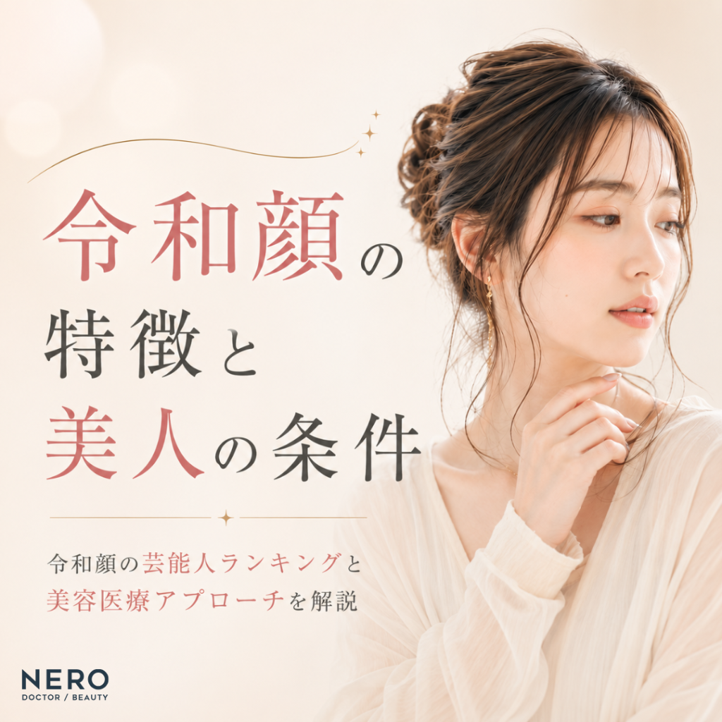 令和顔の特徴は？トレンド芸能人ランキングから読み解く美人顔の黄金比！令和顔を作る美容医療アプローチ解説