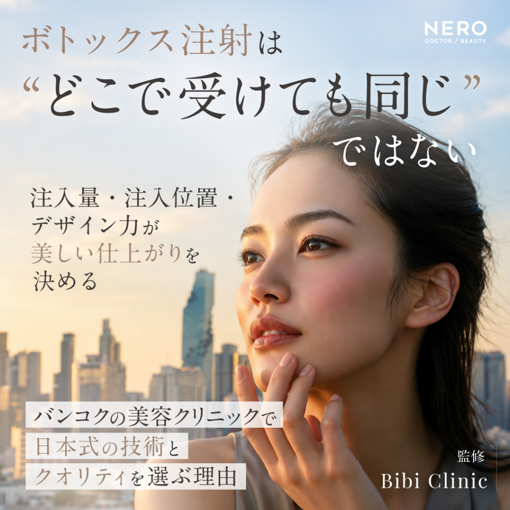 ボトックス注射をバンコクの美容クリニックで受けるなら――“自然な表情を保つ”Bibi Clinicの日本式注入とは