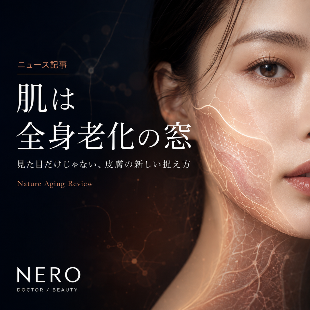 肌は“全身老化の窓”だった｜スキンケアを健康管理として捉え直すNature Agingレビュー