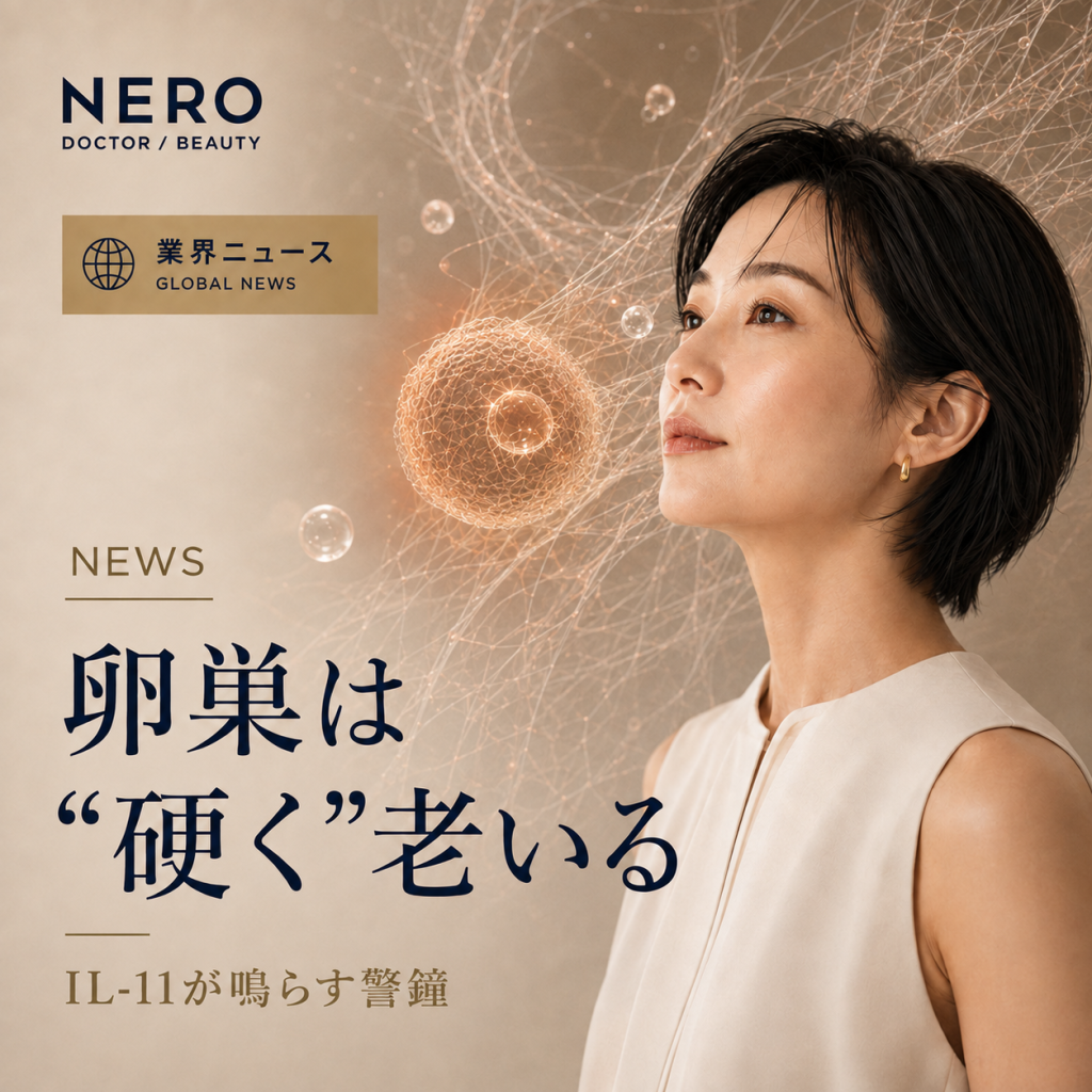 え？卵巣は「硬くなって」老いる｜世界のフェムテック業界が次に注目する“IL-11”（インターロイキン11）とは