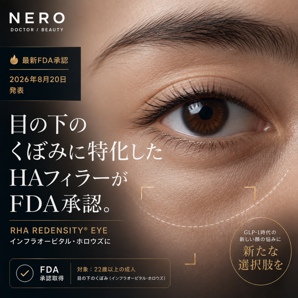 目の下がくぼんできた──GLP-1時代の「顔の変化」に初のFDA承認専用フィラーが登場した