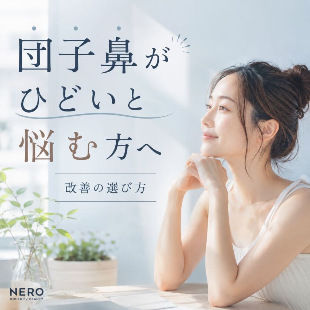 団子鼻がひどいのは治る？重症度別セルフケア＆美容医療ガイド