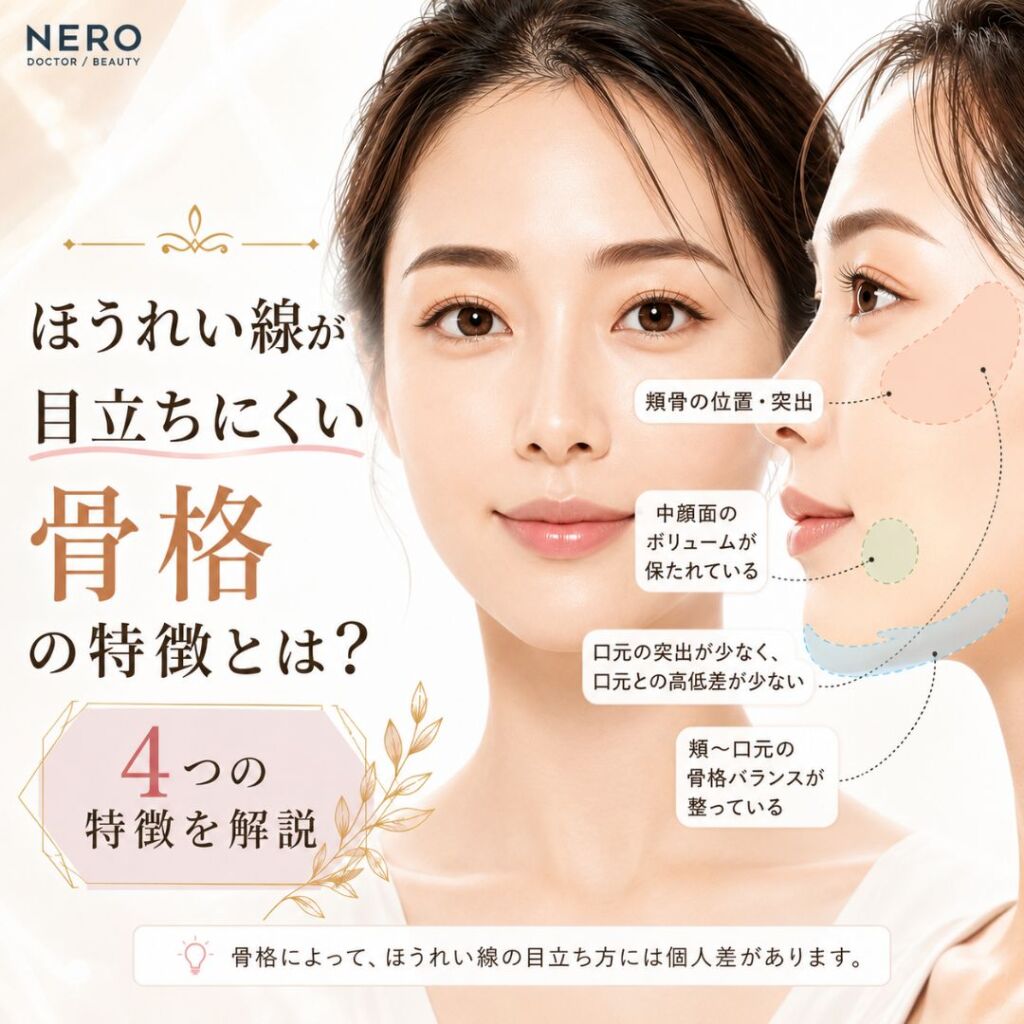 ほうれい線ができにくい骨格とは？4つの特徴を解説