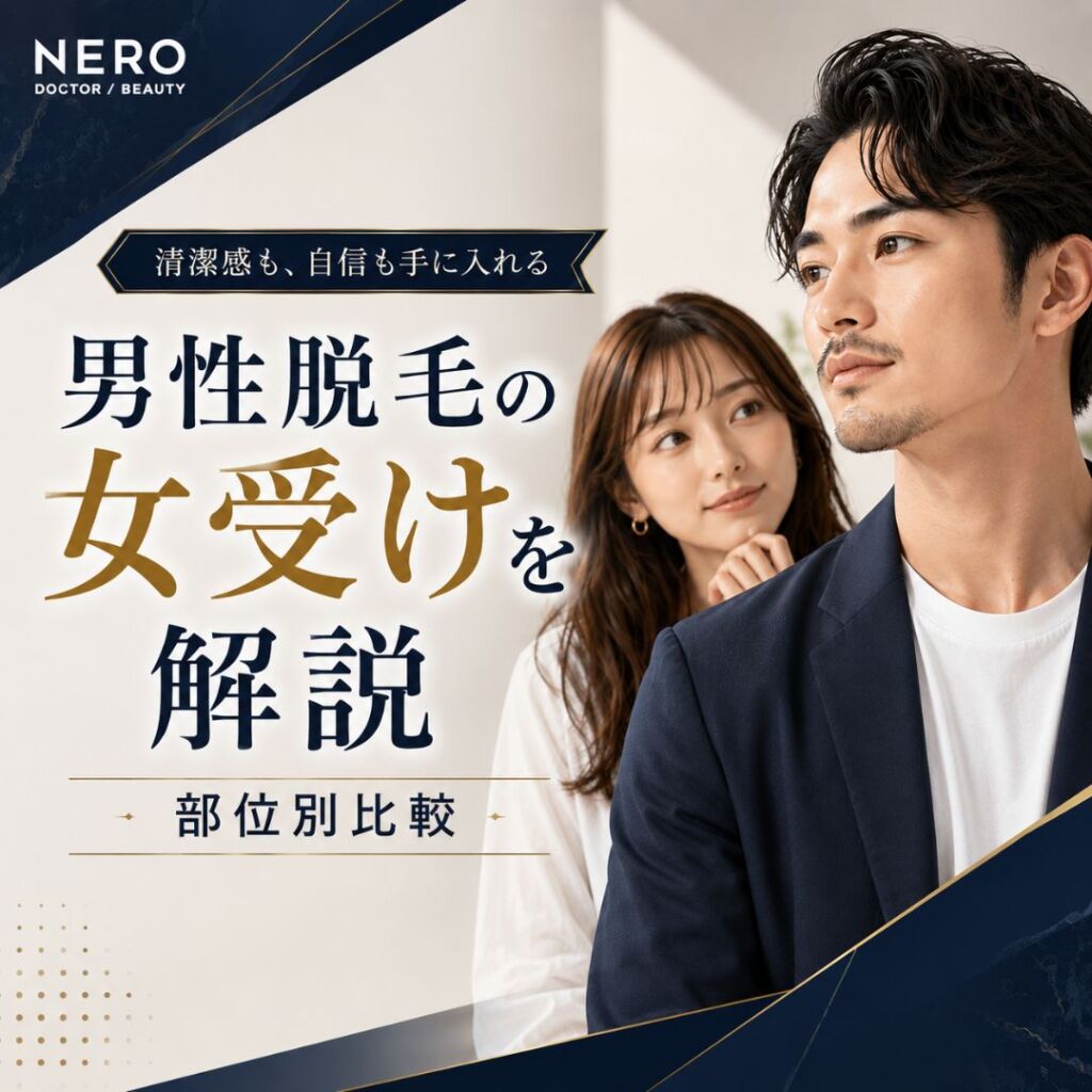 男性脱毛の女受けを徹底解説！女性から好印象を持たれる脱毛部位TOP5