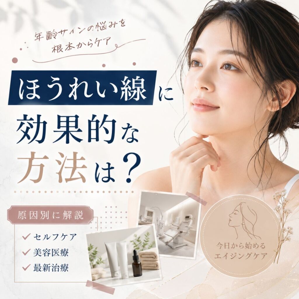 ほうれい線に一番効果的な方法って何？ヒアルロン酸から自宅ケアまで徹底解説