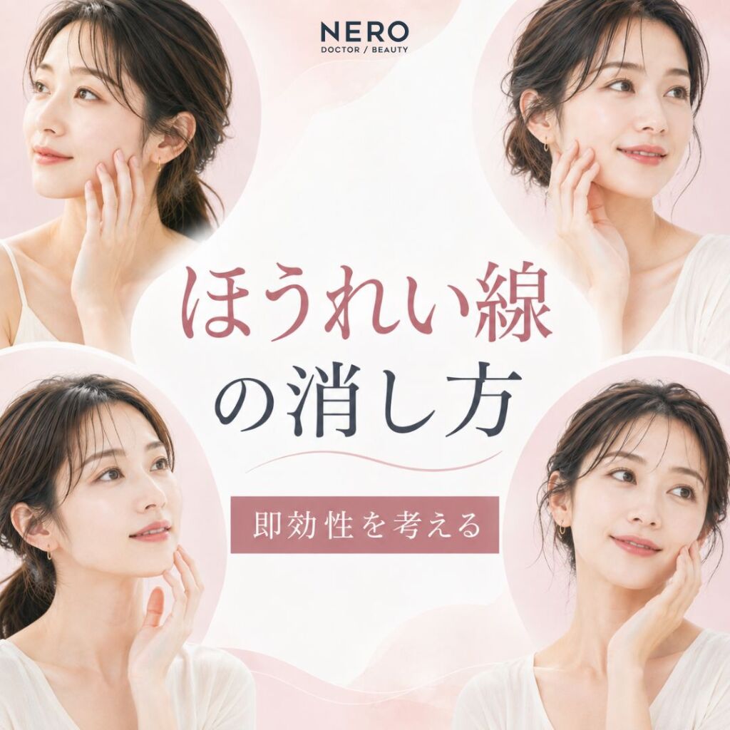 ほうれい線の消し方とは？即効性を考えたセルフケア＆美容医療