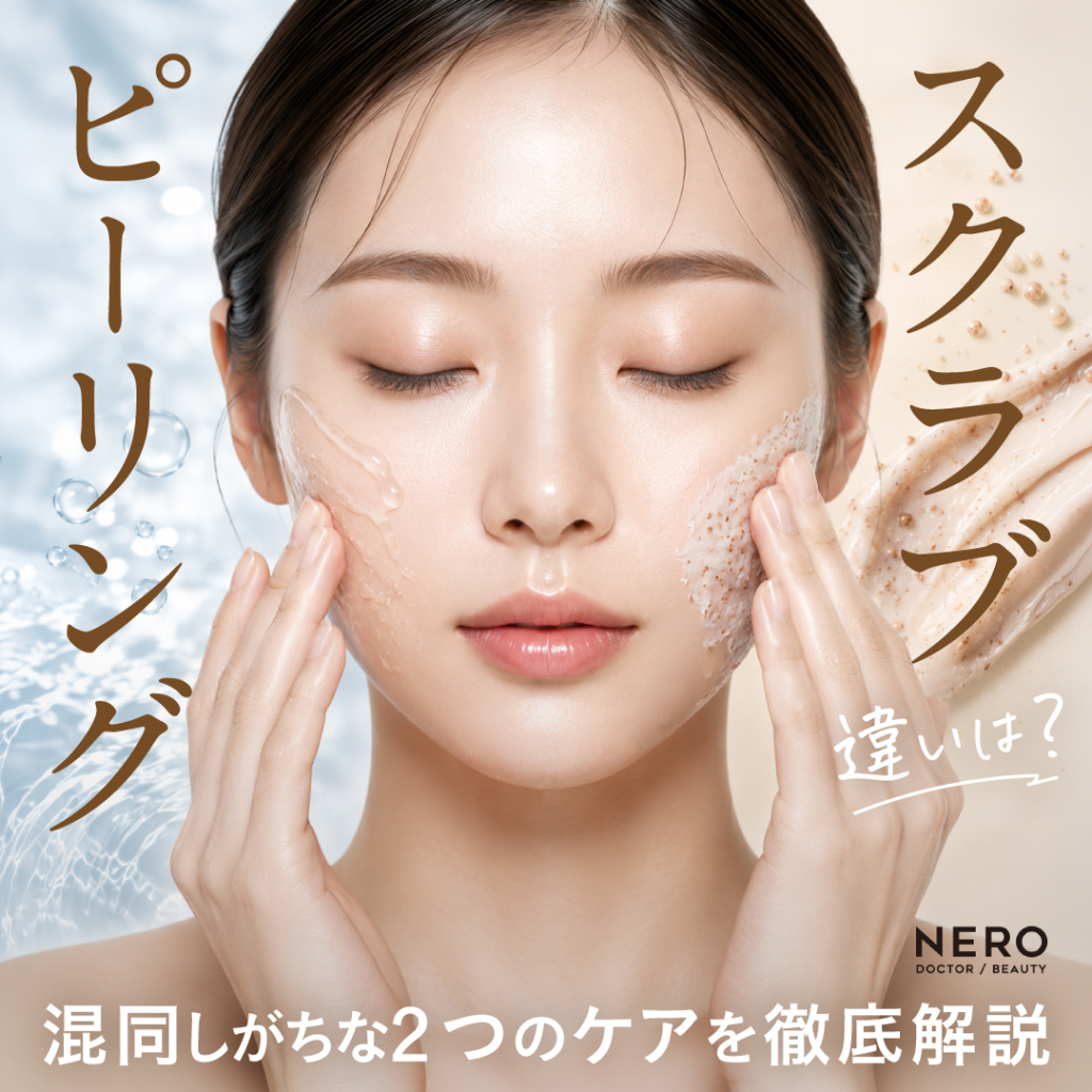 ピーリングとスクラブの違いは？混同しがちな2つのケアを徹底解説