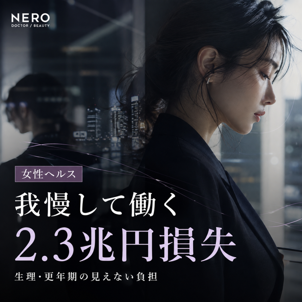 「我慢して働く」が年2.3兆円の損失を生んでいた──月経・更年期症状、就労女性3,046人調査の衝撃