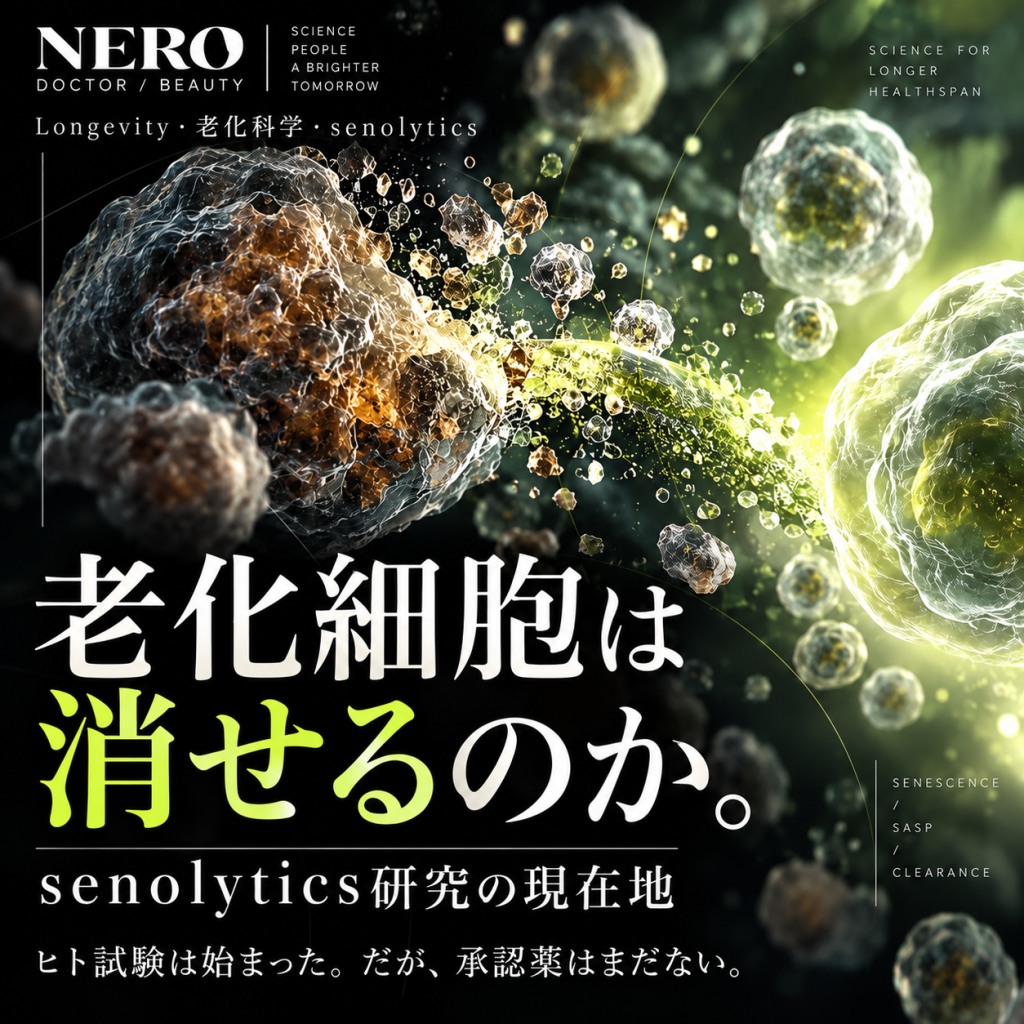老化細胞除去治療はどこまで本物か──ヒト試験は始まったが、"若返り薬"と呼ぶにはまだ早い