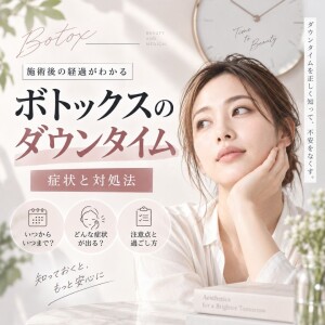 ボトックスのダウンタイム｜症状・対処法・NG行動を解説