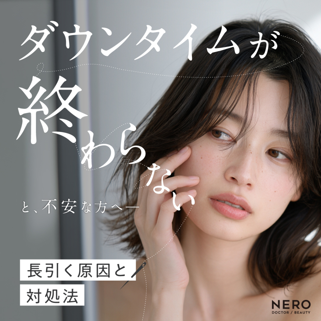 「ダウンタイムが終わらない……」と不安な方へ。長引く原因と正しい対処法