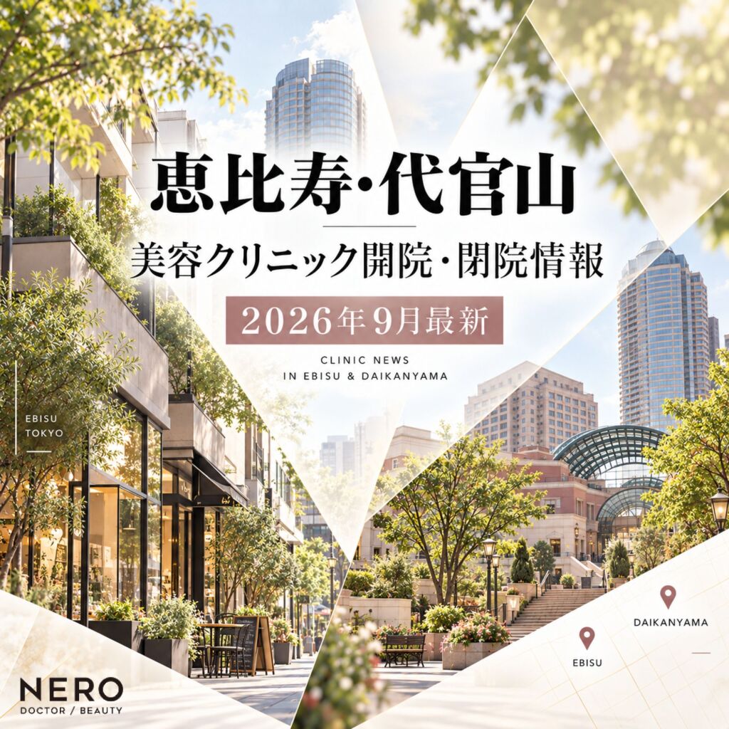 【恵比寿・代官山】の美容クリニック開院・閉院情報【2026年9月最新】
